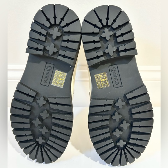 Quince Italian Leather Lug Sole Loafer Bone Cream Women's Sizes 7 and 8 NEW - Picture 9 of 12